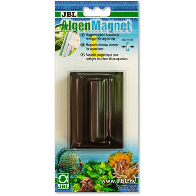JBL AlgenMagnet L nettoyeur de vitre aimanté pour l'élimination des algues pour verre jusqu'à 15 mm