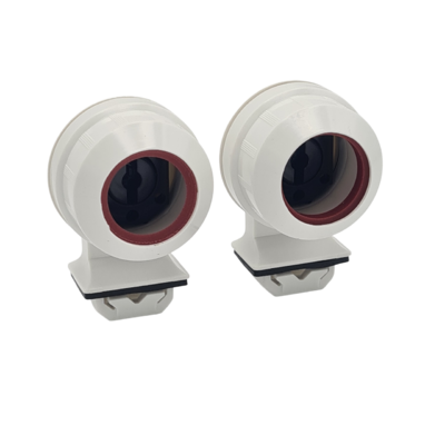 Paire de douilles étanches à clipser pour tube d'éclairage T8 diam. 26mm
