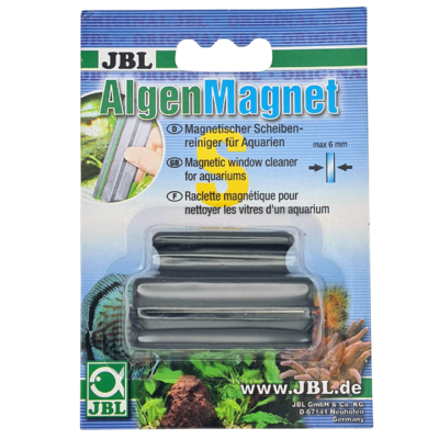 JBL AlgenMagnet S nettoyeur de vitre aimanté pour l'élimination des algues pour verre jusqu'à 6 mm