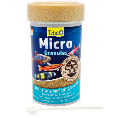 TETRA Micro Granules 100 ml aliment complet en petits granulés pour tous les poissons d'ornement