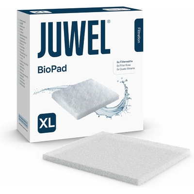 JUWEL bioPad XL lot de 5 coussins de ouate pour filtre Juwel Bioflow 8.0 et Jumbo. Dimensions 15,3 x 15,3 x 1 cm