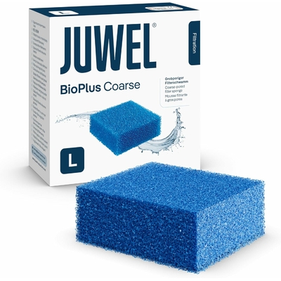 JUWEL bioPlus Coarse L mousse à maille large pour filtre Juwel Bioflow 6.0 et Standard. Dimensions 12,5 x 12,5 x 5 cm