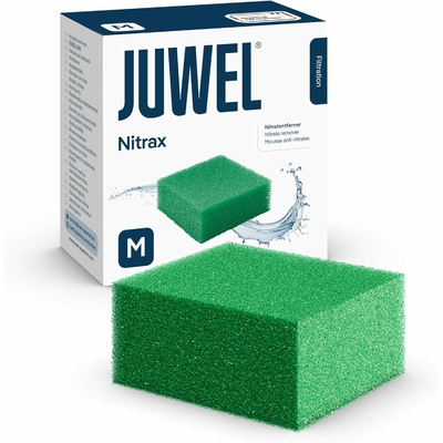 JUWEL Nitrax M bloc de mousse anti-nitrates pour filtre Juwel Bioflow 3.0 et Compact. Dimensions 9,5 x 9,5 x 4,8 cm