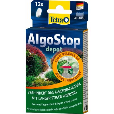 TETRA AlgoStop Depot 12 comprimés anti-algues à libération lente pour aquarium d'eau douce