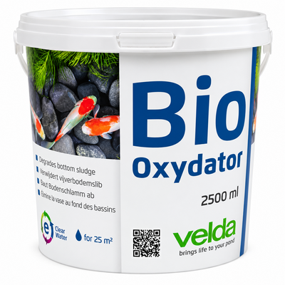 VELDA Bio-Oxydator 2500 ml élimine et empêche toute nouvelle formation de la vase dans les bassins jusqu'à 25000 L