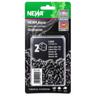 NEWA Diamante lot de 2 cartouches au charbon actif pour filtres Duetto 50, 100, 150 et Cobra 130 et 175