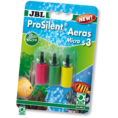 JBL ProSilent Aeras Micro S3 lot de 3 diffuseurs cylindriques de 25mm pour aquarium