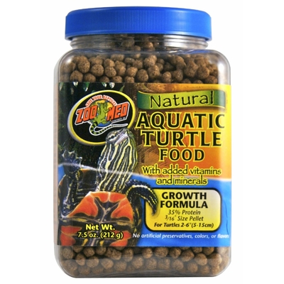 ZOOMED Natural Aquatic Turtle 369g nourriture animale complète pour jeunes tortues deau de 5 à 15cm