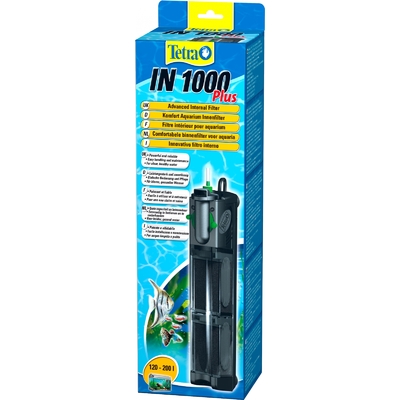 TETRA IN 1000 Plus filtre interne mécanique, biologique et chimique pour aquarium de 120 à 200L