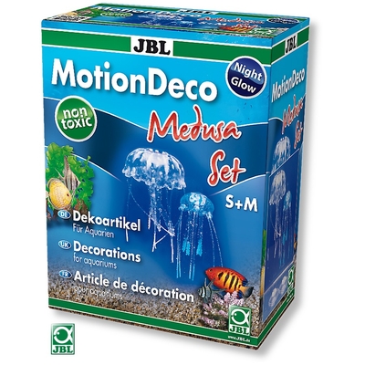 JBL MotionDeco Médusa Set S et M reproduction gélatineuse de deux méduses pour la décoration de votre aquarium