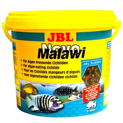 JBL NovoMalawi 5,5 L pour cichlidés rongeurs d'algues des lacs Malawi / Tanganyika