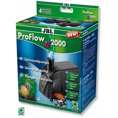 JBL ProFlow u2000 pompe universelle avec débit fixe de 2000 L/h pour aquarium d'eau et d'eau de mer
