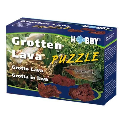 HOBBY Grotten Lave Puzzle 1,2 kg de roche volcanique pour la décoration des aquariums d'eau douce