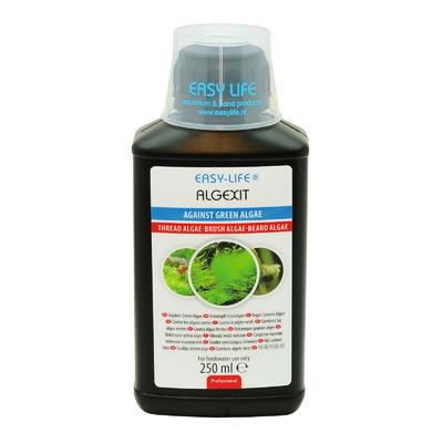 EASY-LIFE AlgExit 250ml élimine tous types d'algues vertes dans les aquariums. Traite jusqu'à 2500 litres.