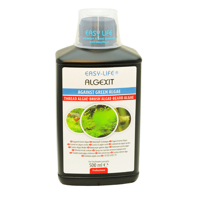 EASY-LIFE AlgExit 500ml élimine tous types d'algues vertes dans les aquariums. Traite jusqu'à 5000 litres.