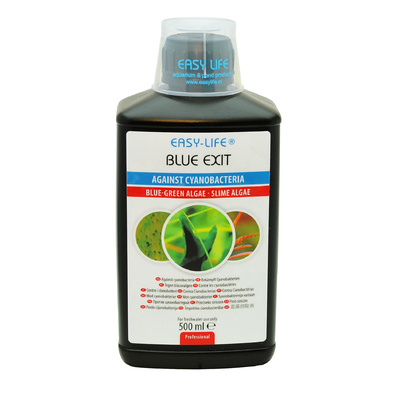 EASY-LIFE Blue Exit 500ml élimine les algues bleues ou Cyanobactéries en aquariums d'eau douce jusqu'à 800 L