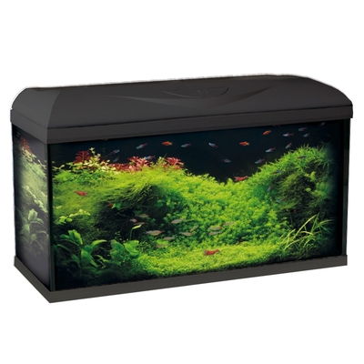 Aquarium équipé WAVE Riviera 80 LED Noir 95L dimensions 80 x 32 x 45 cm avec ou sans meuble