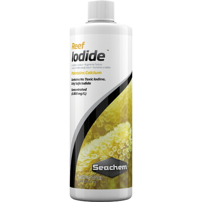 SEACHEM Reef Iodide 500 ml complément d'iode pour aquarium récifal avec population dense en invertébrés