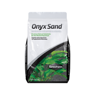 SEACHEM Onyx Sand 3,5 kg substrat nutritif et décoratif de couleur gris riche en carbonates pour aquarium d'eau douce