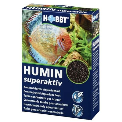 HOBBY Humin SuperAktiv 500 gr. tourbe en billes. Donne une couleur ambrée à l'eau et l'acidifie