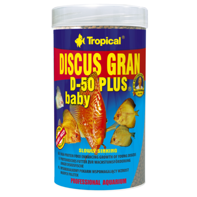 TROPICAL Discus Gran D-50 Plus Baby 250ml nourriture a haute teneur en protéines améliorant la croissance des jeunes discus