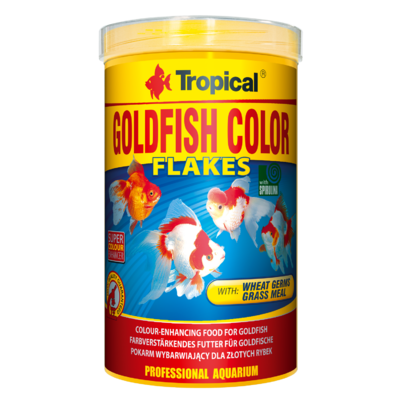 TROPICAL Goldfish Color 1000ml nourriture de base, rehaussant la couleur, pour poissons rouges et jeunes koi