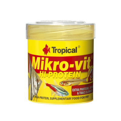 TROPICAL Mikrovit Hi-Protein 50ml nourriture à haute teneur en protéines, pour alevins