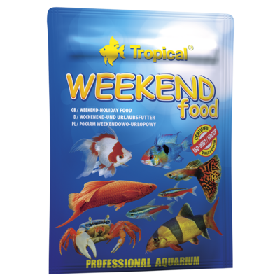TROPICAL WeekEnd Food 24 tablettes descendantes 10 jours de nourrissage pour poissons dornement