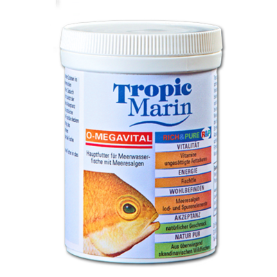 TROPIC MARIN O-MegaVital 75 gr. nourriture en grannulés de 1 mm pour poissons marins d’ornement