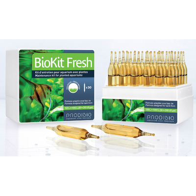 PRODIBIO BioKit Fresh 30 ampoules pour l'entretien des bacs plantés. Traite jusqu'à 6000 litres