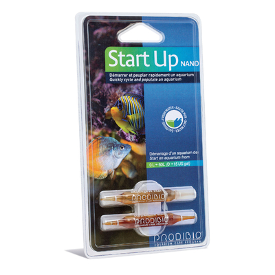 PRODIBIO Start Up Nano 2 ampoules pour un démarrage plus rapide de votre aquarium. Pour bac de 1 à 60 L