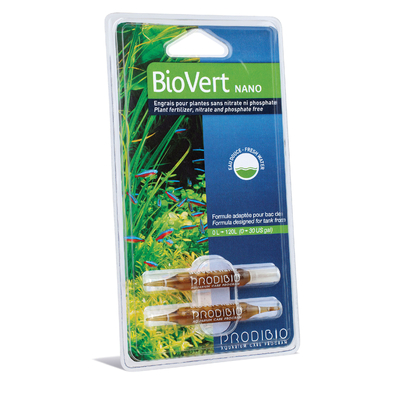 PRODIBIO BioVert Nano 2 ampoules apporte tous les éléments pour une bonne croissance des plantes. Traite jusqu'à 120 L