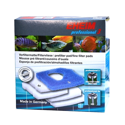 EHEIM Lot d'une mousse bleu + 4 ouate pour filtre Eheim 2071, 2073, 2074, 2075 et 2171, 2173