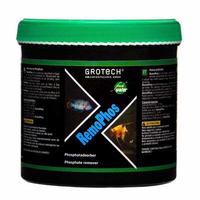 GROTECH RemoPhos 1 L matériau anti-phosphate à base de fer pour aquarium d'eau douce