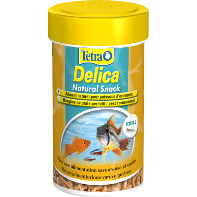 TETRA Delica Natural Snack Krill 100 ml est une délicieuse friandise contenant 100% de Krills lyophilisées