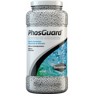 SEACHEM PhosGuard 500 ml élimine rapidement les phosphates et silicates en aquarium d'eau douce et d'eau de mer