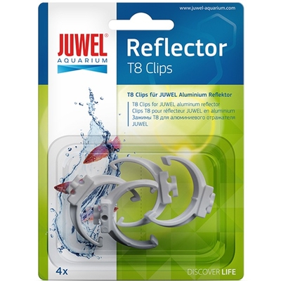JUWEL Lot de 4 clips de remplacement d. 26mm pour réflecteur T8 Juwel Réf Juwel 94025