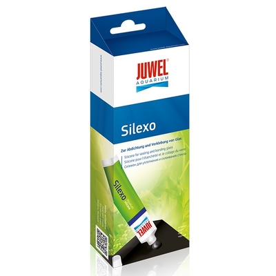 JUWEL Silexo 80 ml colle silicone Noir pour le collage d'aquarium, fixation de décor et de matériel