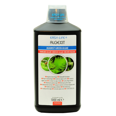 EASY-LIFE AlgExit 1L élimine tous types d'algues vertes dans les aquariums. Traite jusqu'à 10000 litres.