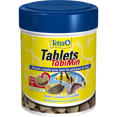 TETRA Tablets TabiMin 150 ml est un aliment complet en tablettes pour tous les poissons de fond