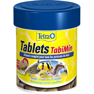 TETRA Tablets TabiMin 66 ml est un aliment complet en tablettes pour tous les poissons de fond