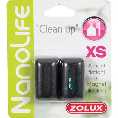 ZOLUX Clean Up XS aimant flottant 4 cm de long pour le nettoyage des vitres d'aquarium