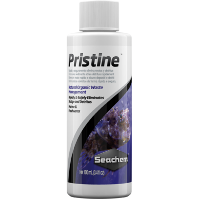SEACHEM Pristine 100 ml bactéries spécifiques améliorant la qualité de l'eau en aquarium d'eau douce et d'eau de mer