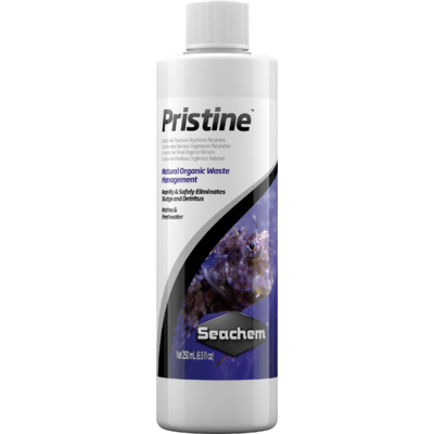 SEACHEM Pristine 250 ml bactéries spécifiques améliorant la qualité de l'eau en aquarium d'eau douce et d'eau de mer