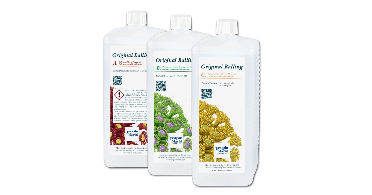 thumbnail image 2 of Tropic Marin Original Balling Refill Kit | For 3 X 5 Litres | Calcium, Magnesium, KH, Trace Elements 2 of 5