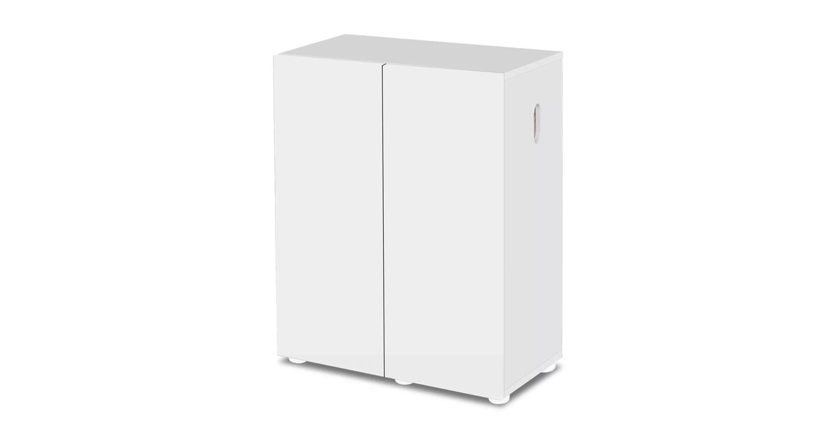 Armadio Cucina Stile Cappa Berlinoz - Finitura Alta Brillantezza, Dimensioni 60x33.3x35 Cm, Colore Bianco