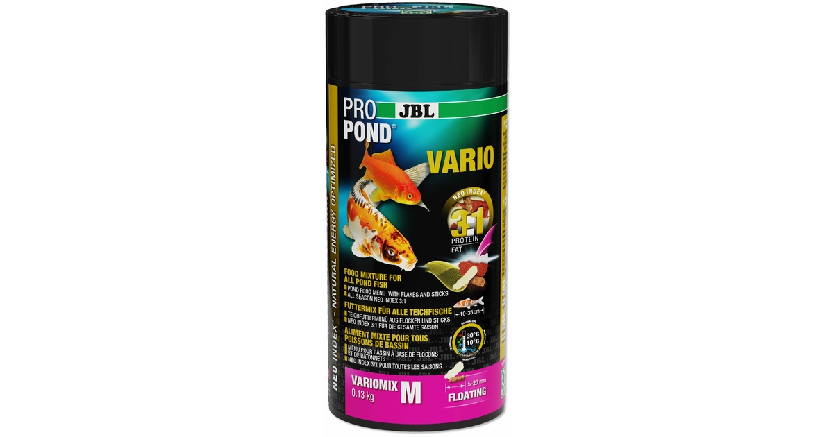 JBL ProPond Vario M 0,13 Kg nourriture avec flocons et bâtonnets