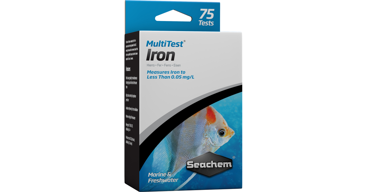 Seachem MultiTest Eisen - 75 Tests Für Süß- & Meerwasser Aquarium