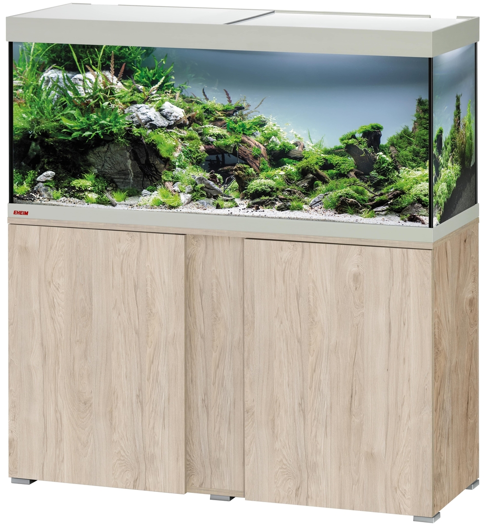 EHEIM Vivaline LED 240 L ensemble aquarium 120 cm avec meuble Pin
