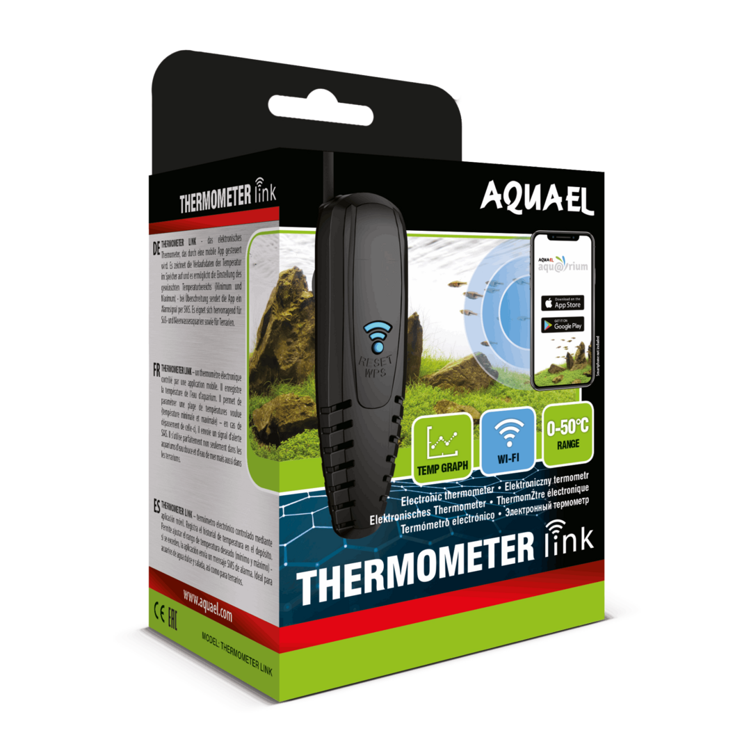 AQUAEL Thermometer Link – Termometro Elettronico Per Acquario Con Controllo Da App E Sensore Digitale